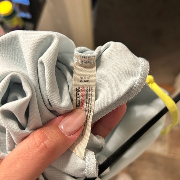 NWOT 🆕 Free People Light Blue Bodysuit with Yellow Trim - Picture 4 of 6